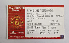 Ticket stub manchester for sale  MANCHESTER