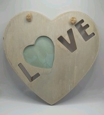 Wooden heart picture for sale  MANCHESTER
