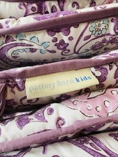 Usado, Conjunto de roupa de cama Pottery Barn Kids berço roxo 6 peças (2x lençóis babado poeira etc) comprar usado  Enviando para Brazil