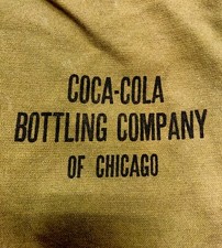 Bolsa de lona vintage antiga para engarrafamento de Coca-Cola Chicago comprar usado  Enviando para Brazil