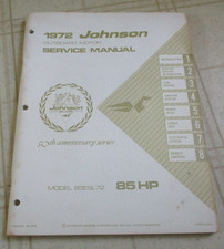 1972 johnson 85esl72 for sale  Goodman