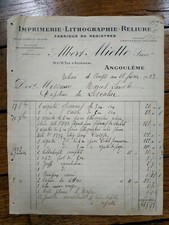 1923 facture albert d'occasion  France