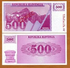 Espécime, Eslovênia, 500 (Tolarjev), 1992, P-8s1, Não Circulada comprar usado  Enviando para Brazil