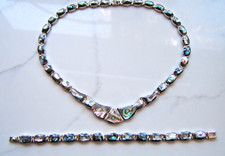 Usado, Conjunto de pulseira de prata esterlina 950 Abalone México comprar usado  Enviando para Brazil