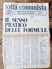 Giornale lotta comunista usato  Roma