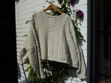 Breiter pullover zöpfe gebraucht kaufen  Hamburg
