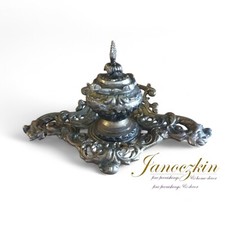 Ornate inkwell french d'occasion  Expédié en Belgium