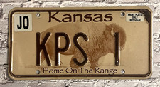 Placa de licença de vaidade expirada Kansas HOME ON THE RANGE Buffalo Bison KPS 1 comprar usado  Enviando para Brazil