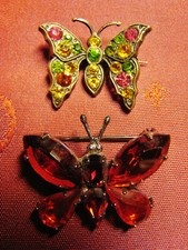Broche ancienne papillons d'occasion  France