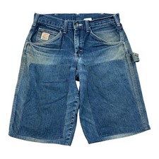 Shorts jeans vintage ponteiro joelho duplo carpinteiro masculino tamanho 30 comprar usado  Enviando para Brazil