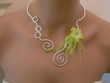 Collier vert pomme d'occasion  Saint-Maixent-l'École
