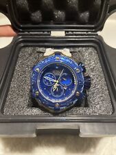 Relógio Invicta 21368 Reserve 56mm azul/dourado Thunderbolt pulseira preta de silicone, usado comprar usado  Enviando para Brazil