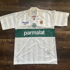 Camisa de futebol vintage Reebok Parmalat Palmeiras Brasil quinto kit camisa 10 GG? comprar usado  Enviando para Brazil