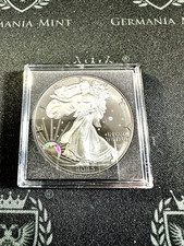 2025 American Silver Eagle 1 oz prata noite estrelada rutênio e holograma dourado comprar usado  Enviando para Brazil