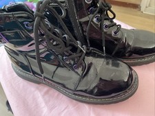 Girls patent boots for sale  BIRMINGHAM