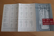 Original Mercedes 180 180D 190 219 220S Prospekt Brochure Catalog comprar usado  Enviando para Brazil