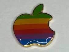 Antigo Antigo Computador Apple Mac Macintosh Logotipo Arco-íris Chapéu de Lapela Pin Tie Tack comprar usado  Enviando para Brazil
