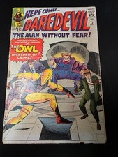 Here Comes Daredevil The Man Without Fear! #3 Edição Chave - Primeira Aparição de Coruja, usado comprar usado  Enviando para Brazil