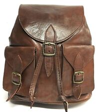 MOCHILA DE CUERO MARRON PIEL AUTENTICA DE GRAN CALIDAD, usado comprar usado  Enviando para Brazil