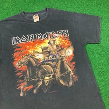 Camiseta Vintage Iron Maiden Masculina M Preta 2005 Death On The Road Tour Promo Y2K comprar usado  Enviando para Brazil
