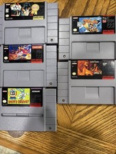 Lote de 5 jogos de Super Nintendo SNES Super Star Wars Lion King Disney's Aladdin comprar usado  Enviando para Brazil