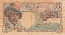 África Ecuatorial Francesa 50 Francos 1947 segunda mano  Embacar hacia Mexico