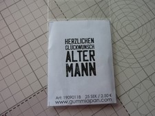 Stempel gummiapan herzlichen gebraucht kaufen  Duisburg