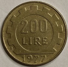 200 lire 1977 usato  Avezzano