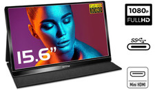 Alto-falantes duplos ultrafinos Aztine Z1 15,6" monitor portátil Full HD USB-C e HDMI comprar usado  Enviando para Brazil