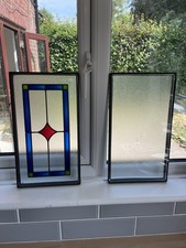 Pair stained glass for sale  HEREFORD
