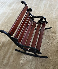 Mini parque de balanço/banco de jardim de madeira e ferro fundido para bonecas/decoração comprar usado Mini parque de balanço/banco de jardim de madeira e ferro fundido para bonecas/decoração comprar usado  Enviando para Brazil