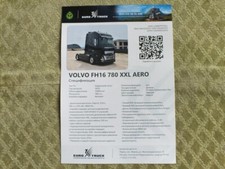 Folheto folheto caminhão trator VOLVO FH16 780 XXL AERO 2025, usado comprar usado  Enviando para Brazil