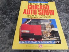 Chicago auto show for sale  Benton Harbor