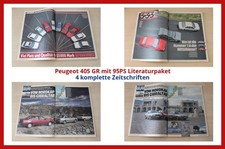 Peugeot 405 GR mit 95PS Literaturpaket - 4 komplette Zeitschriften comprar usado  Enviando para Brazil