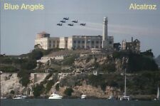 Cartão postal US Navy Blue Angels over Alcatraz San Francisco California Fleet Week comprar usado  Enviando para Brazil