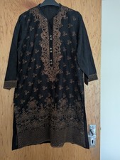 Black kurta beautiful for sale  BIRMINGHAM