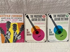 The Primary Guitar Method Book 1 And 2 by Dick Bennett And Guitar Chords Vintage, usado comprar usado  Enviando para Brazil