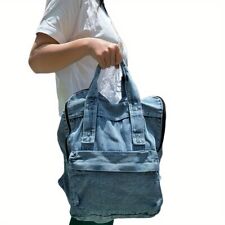 Mochila jeans chique de grande capacidade mochila com zíper mochila de viagem escolar durável comprar usado  Enviando para Brazil