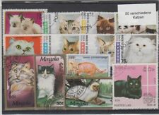 50 verschiedene Briefmarken Katzen Hauskatzen  Kitten cats gato comprar usado  Enviando para Brazil