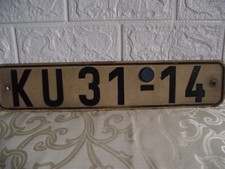 Altes ddr nummernschild gebraucht kaufen  Halle