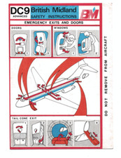 Safety card british d'occasion  Châteauneuf-en-Thymerais
