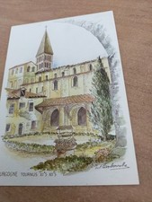 Carte postale aquarelle d'occasion Carte postale aquarelle d'occasion  Valras-Plage