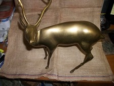 brass deer statue for sale  Leicester