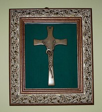 Crocefisso ottone cornice usato  Vignate