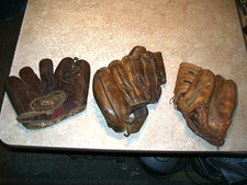 baseball gloves leather mitts for sale  Viking