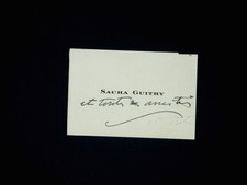 Sacha guitry carte d'occasion  France