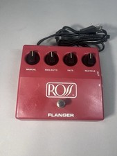 Vintage Ross Flanger R-60 Efeitos de Guitarra Pedal Stomp Box, Vermelho com Chip Reticon comprar usado  Enviando para Brazil