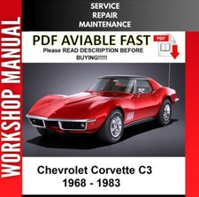 Usado, MANUAL DE OFICINA DE REPARO DE SERVIÇO CHEVROLET CORVETTE C3 1968 1969 1970 1971 1972 comprar usado  Enviando para Brazil