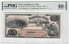 Chile pesos 1911 d'occasion  Mussy-sur-Seine