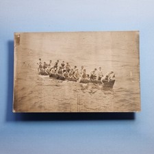 Cartão postal de barco à vela C1920 foto real militar? Pás masculinas para barcos a remo, usado comprar usado  Enviando para Brazil
